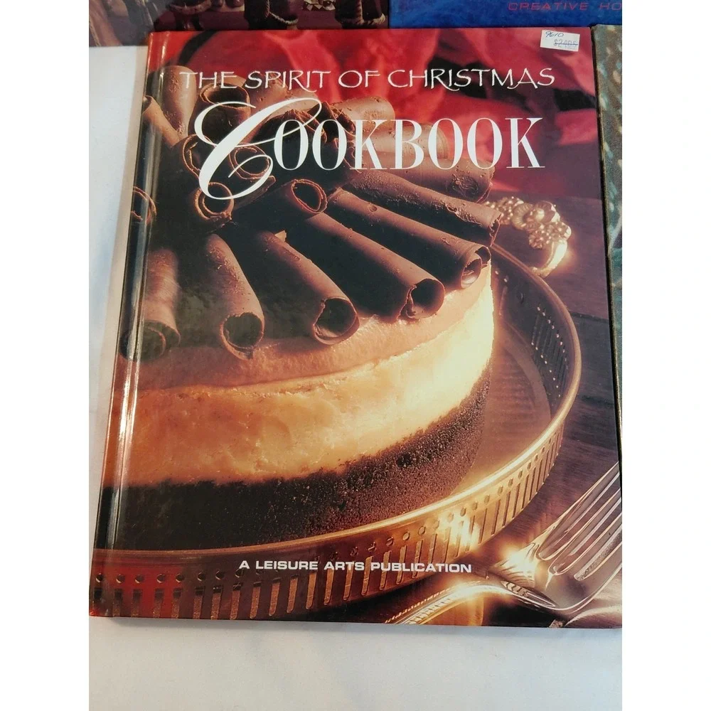 Leisure Arts The Spirit of Christmas Lot of 5 Books 1 2 6 7 + Cookbook HC